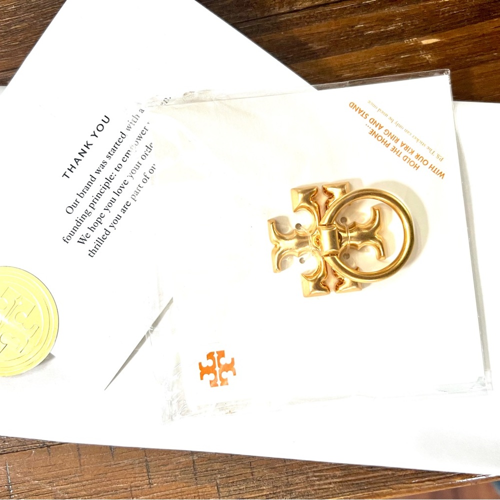 Tory Burch Phone Ring New Gold
